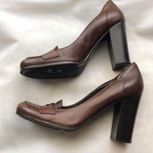 Nine West Shoes - Nine West Brown High Heel Loafers Size 10 Nine West Shoes - Nine West Brown High Heel Loafers Size 10